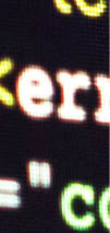Computer program coding on screen